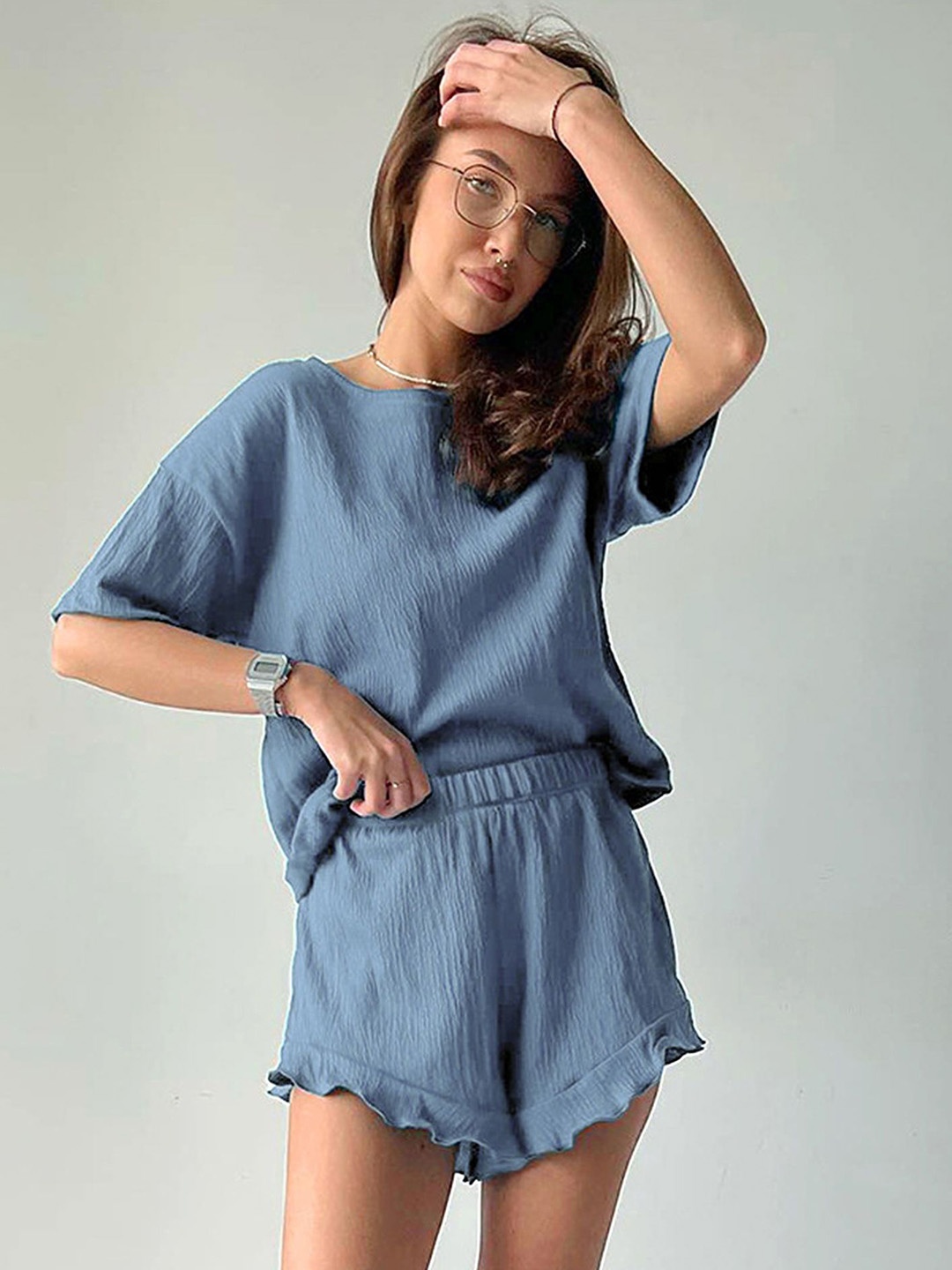 

LULU & SKY Women Night suit, Blue