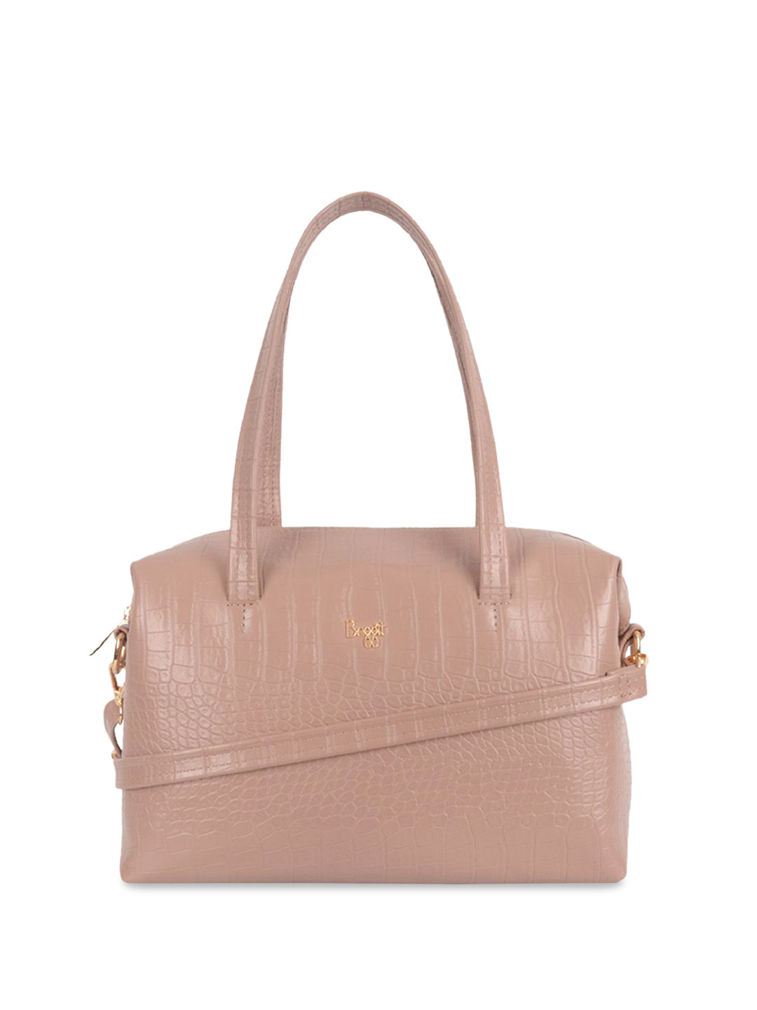 

Baggit Textured PU Structured Shoulder Bag, Pink