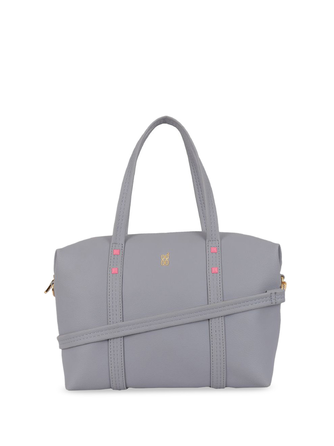 

Baggit Women PU Structured Shoulder Bag with Buckle Detail, Purple