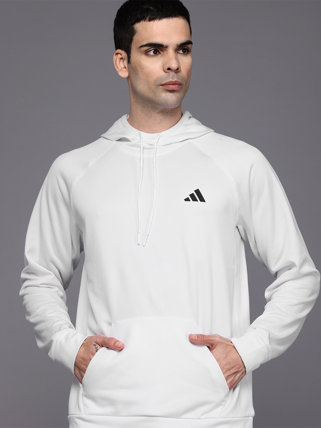 

ADIDAS Gg Sl 3Shd Hooded Sweatshirt, White