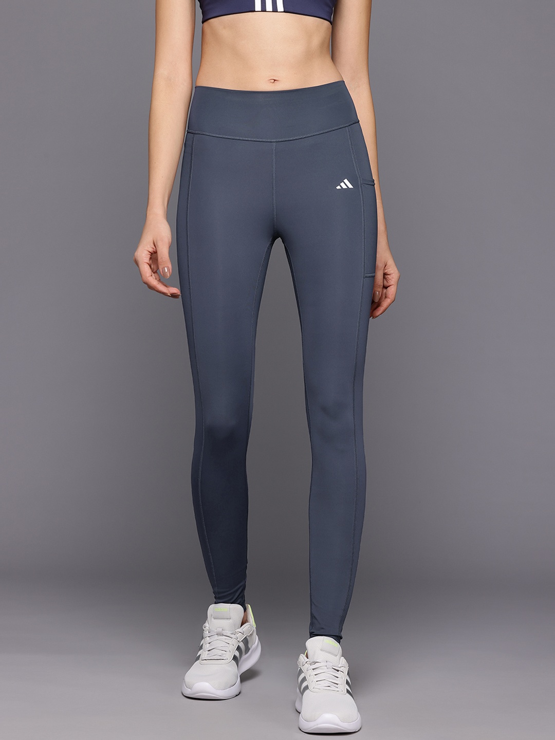 

ADIDAS Women Optime Full-Length Training Tights, Navy blue