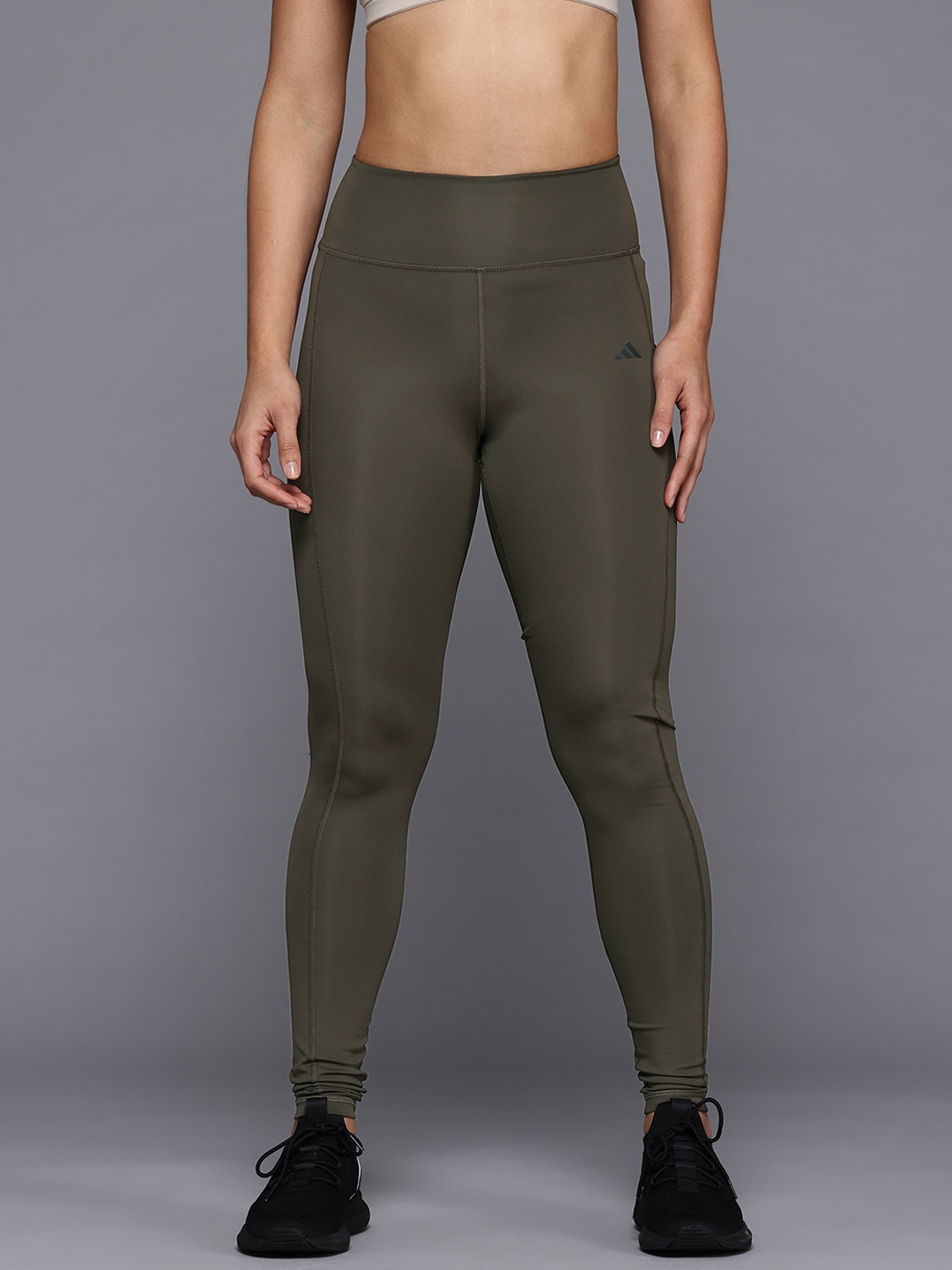 

ADIDAS Women Optime Stash Full Length 1/1 Tights, Olive