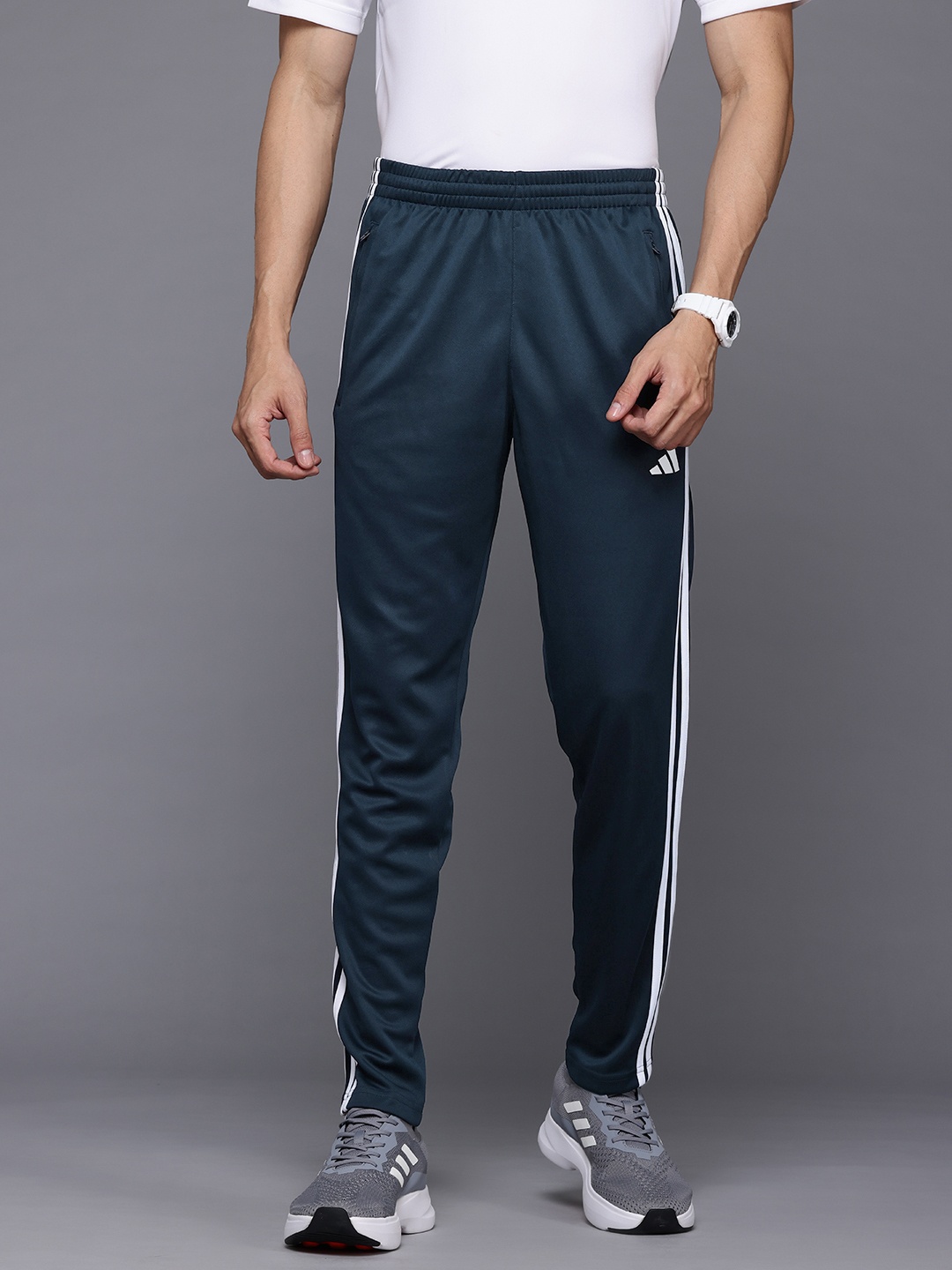 

ADIDAS Men 3-Stripes Training Track Pants, Navy blue