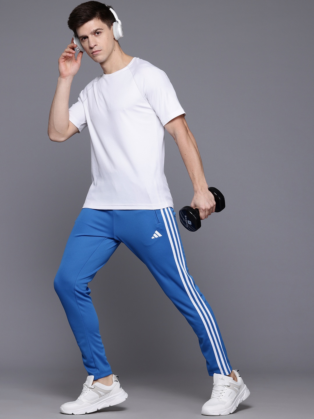 

ADIDAS Men 3-Stripes Training Track Pants, Blue