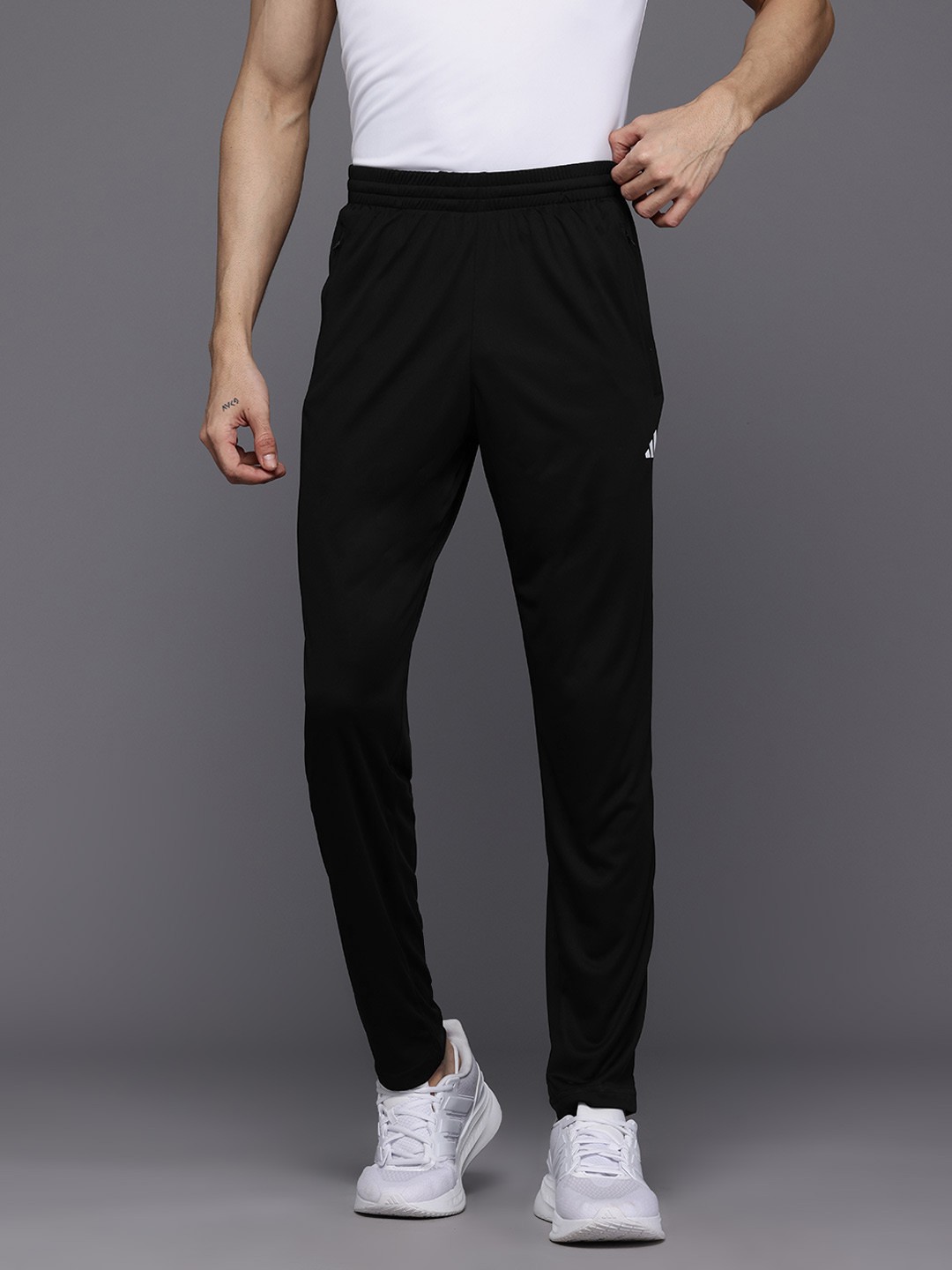 

ADIDAS Men Plain Training Track Pants, Black