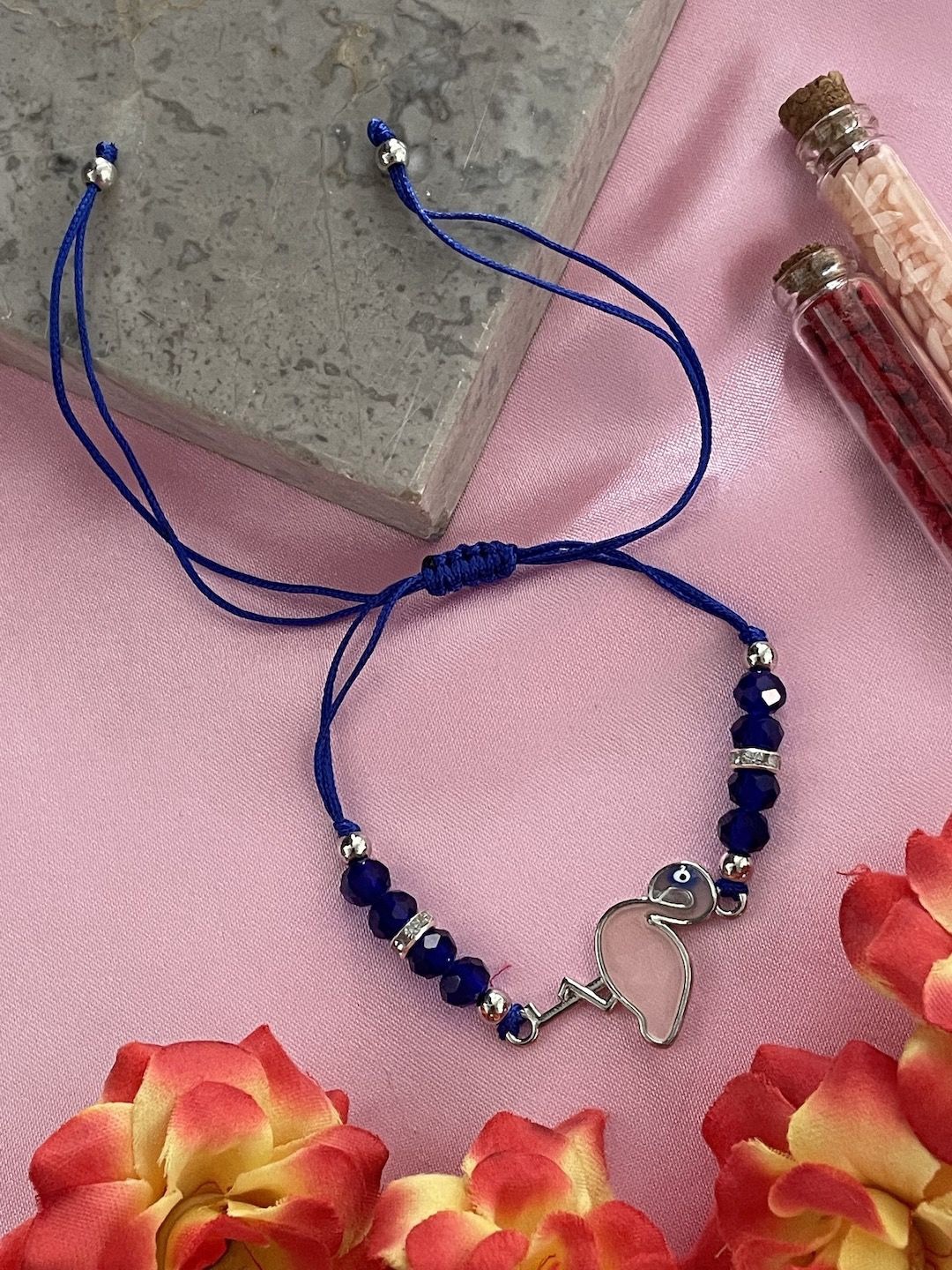 

Digital Dress Room Evil Eye Thread Rakhi, Blue