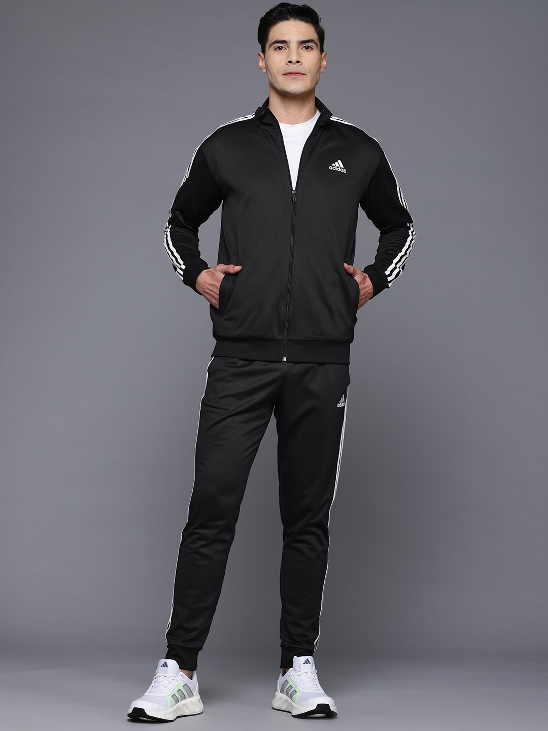 

ADIDAS 3 Stripes Tricot Training Track Suit, Black