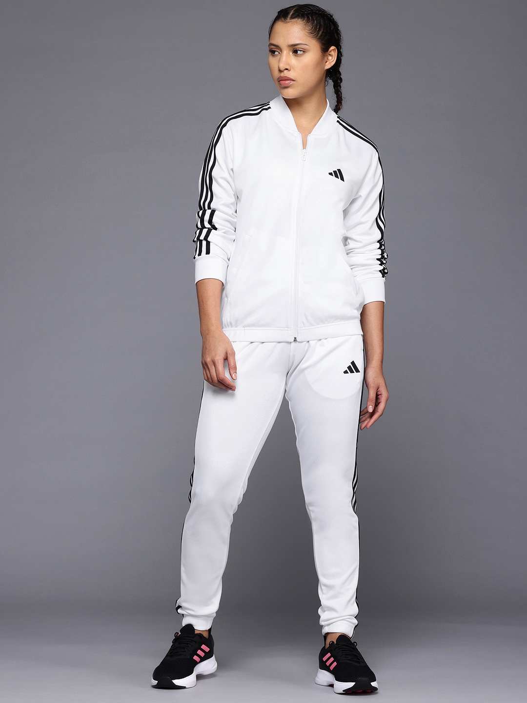 

ADIDAS 3S Plain Training Tracksuit, White