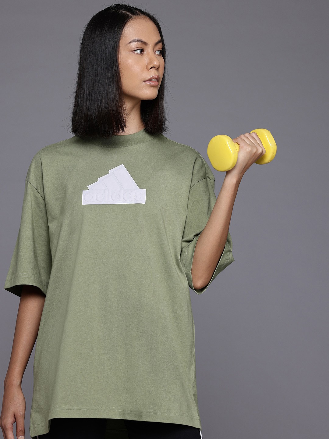 

ADIDAS Printed Regular-Fit T-Shirt, Green