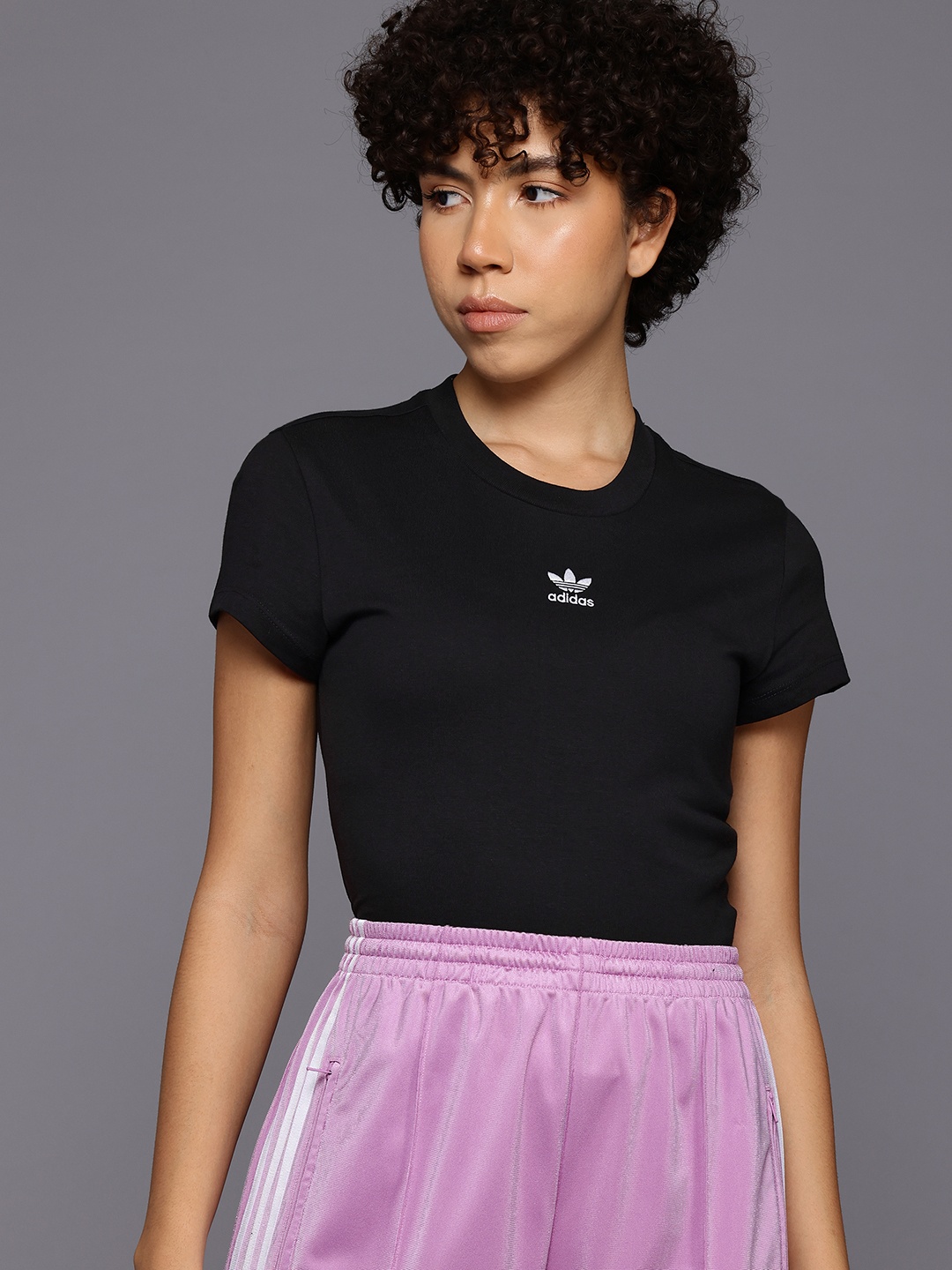 

ADIDAS Originals Pure Cotton Essential Slim T-shirt, Black