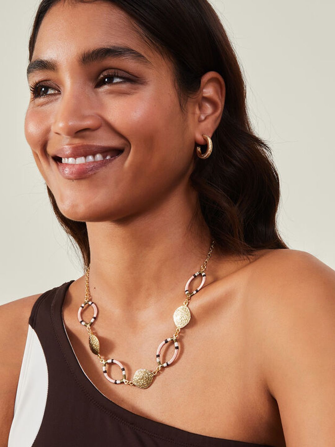 

Accessorize Stripe Thread Wrap Necklace, Gold