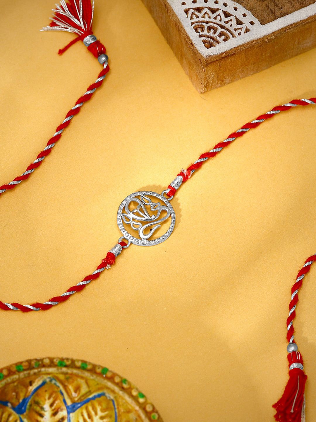

GIVA 925 Silver Vigneshwara Rakhi