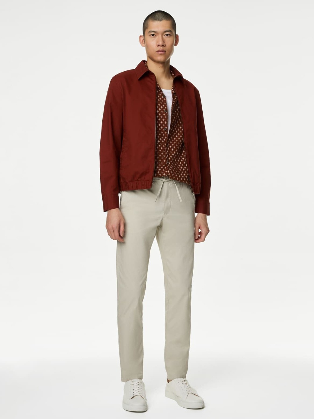 

Marks & Spencer Men Regular Fit Casual Shirt, Maroon