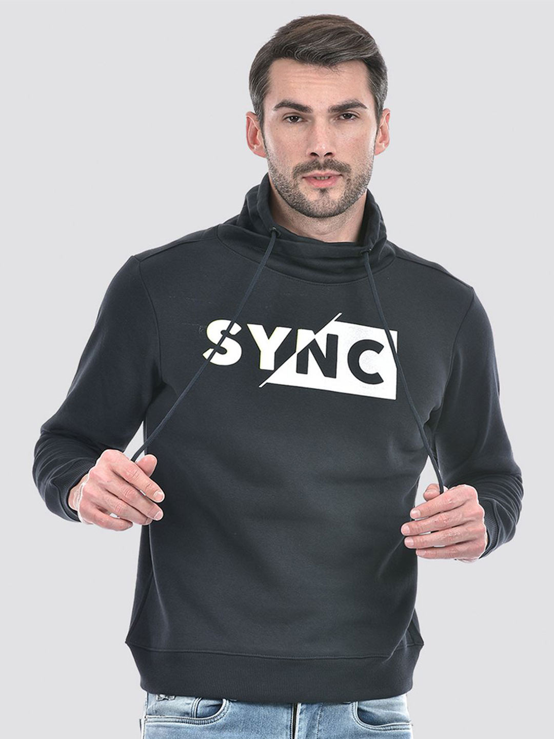 

Numero Uno Men Solid Sweatshirt, Navy blue