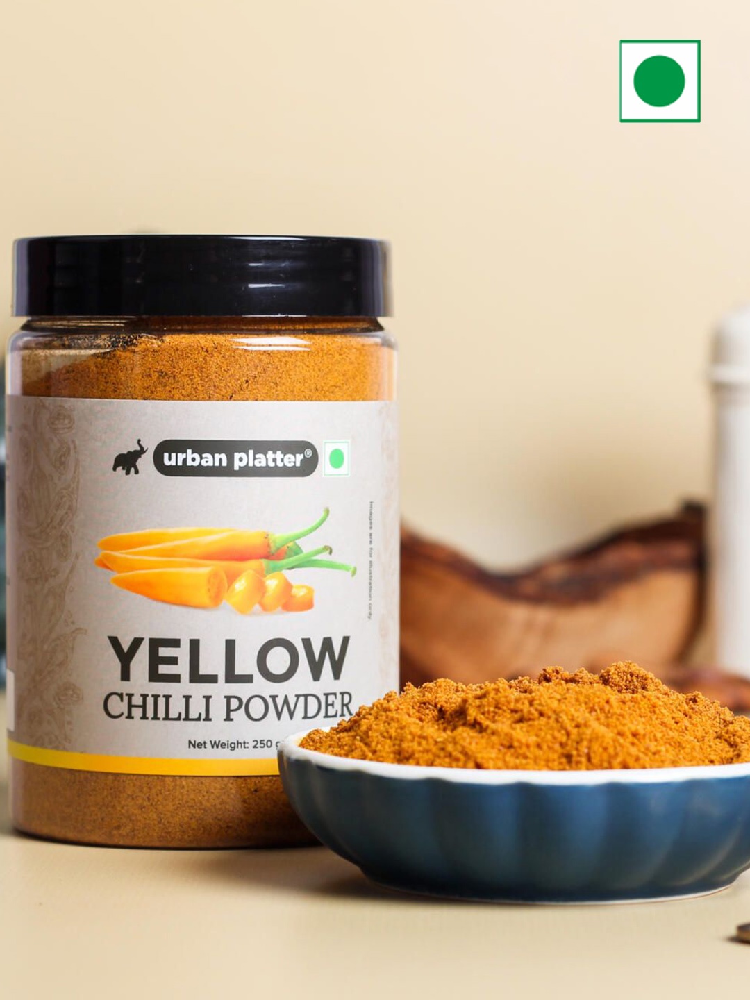 

URBAN PLATTER Air Tight Chilli Powder, 250g, Yellow