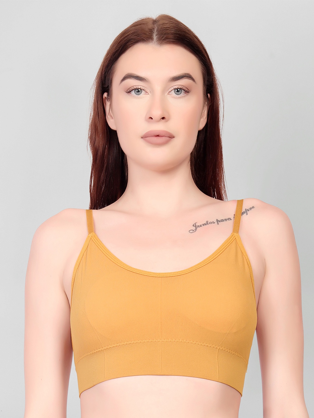 

Spiaty Medium Coverage Lightly Padded Everyday Cotton Bra, Yellow