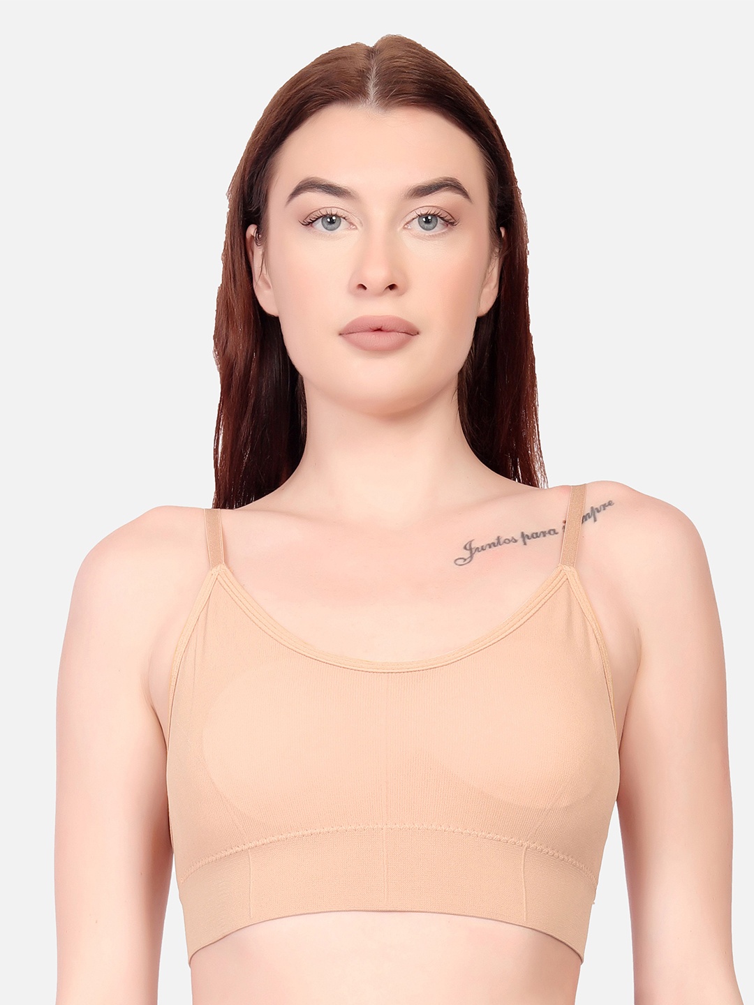 

Spiaty Medium Coverage Lightly Padded Everyday Bra -All Day Comfort, Beige