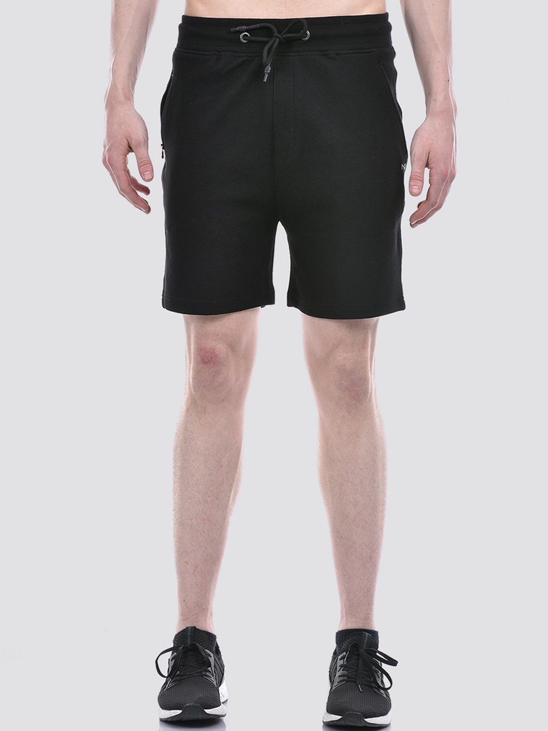 

Numero Uno Men Mid-Rise Sports Shorts, Black