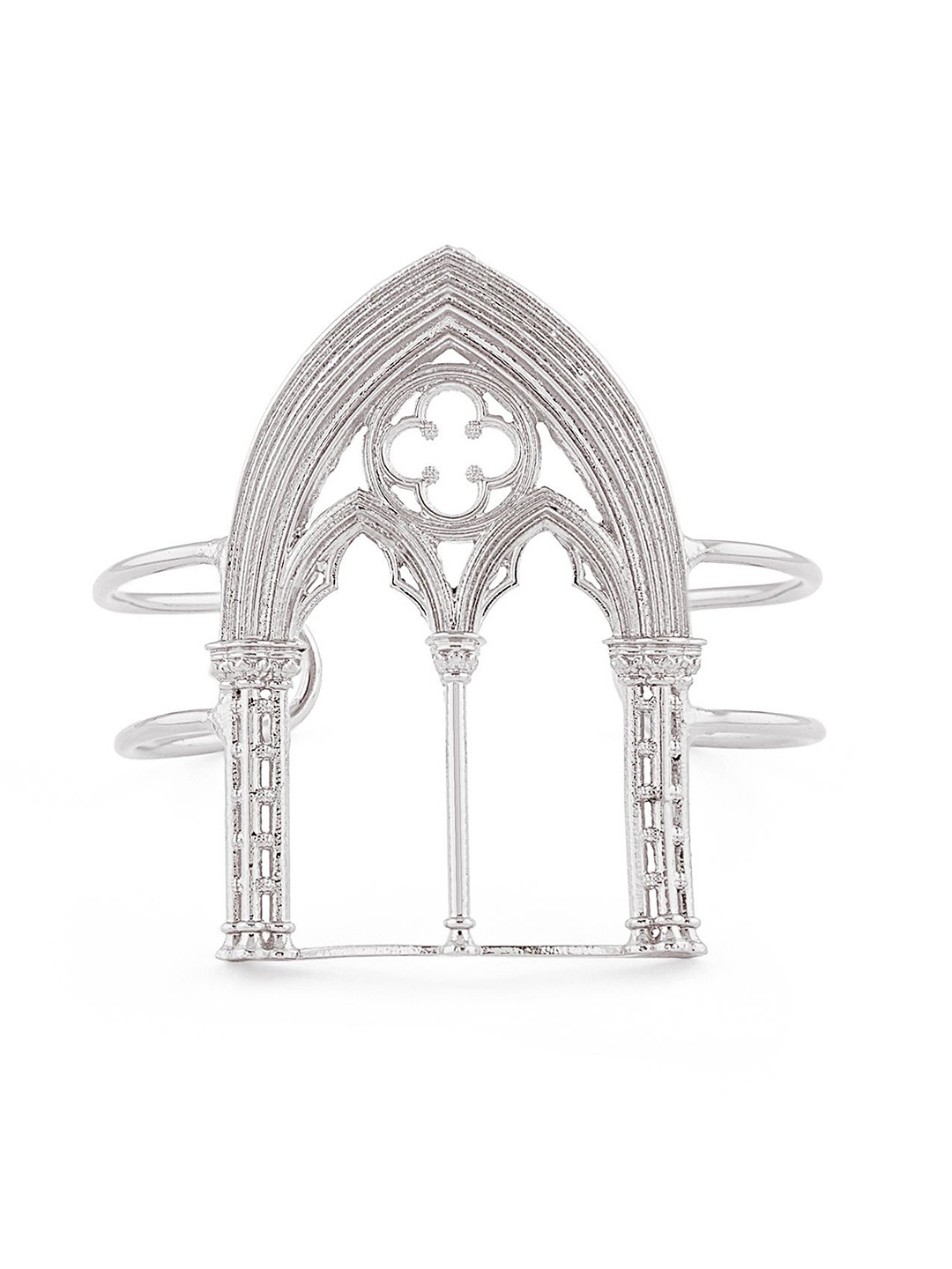 

VALLIYAN BY NITYA Silver-Plated Cuff Bracelet