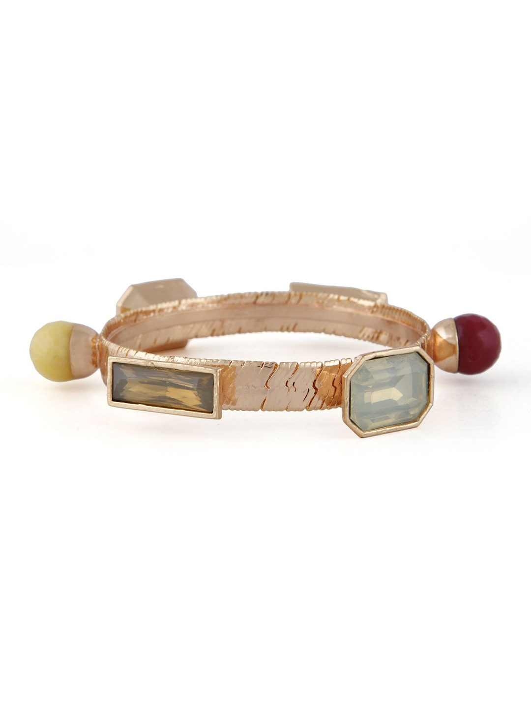 

VALLIYAN BY NITYA Rose Gold Plated Stone Studded Bangle