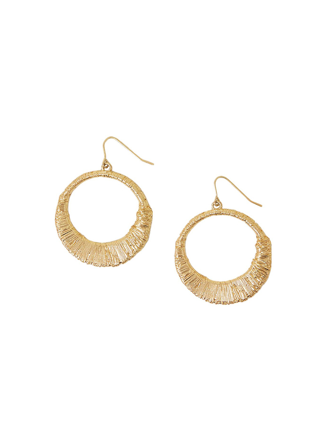 

Accessorize Circular Drop Earrings, Gold