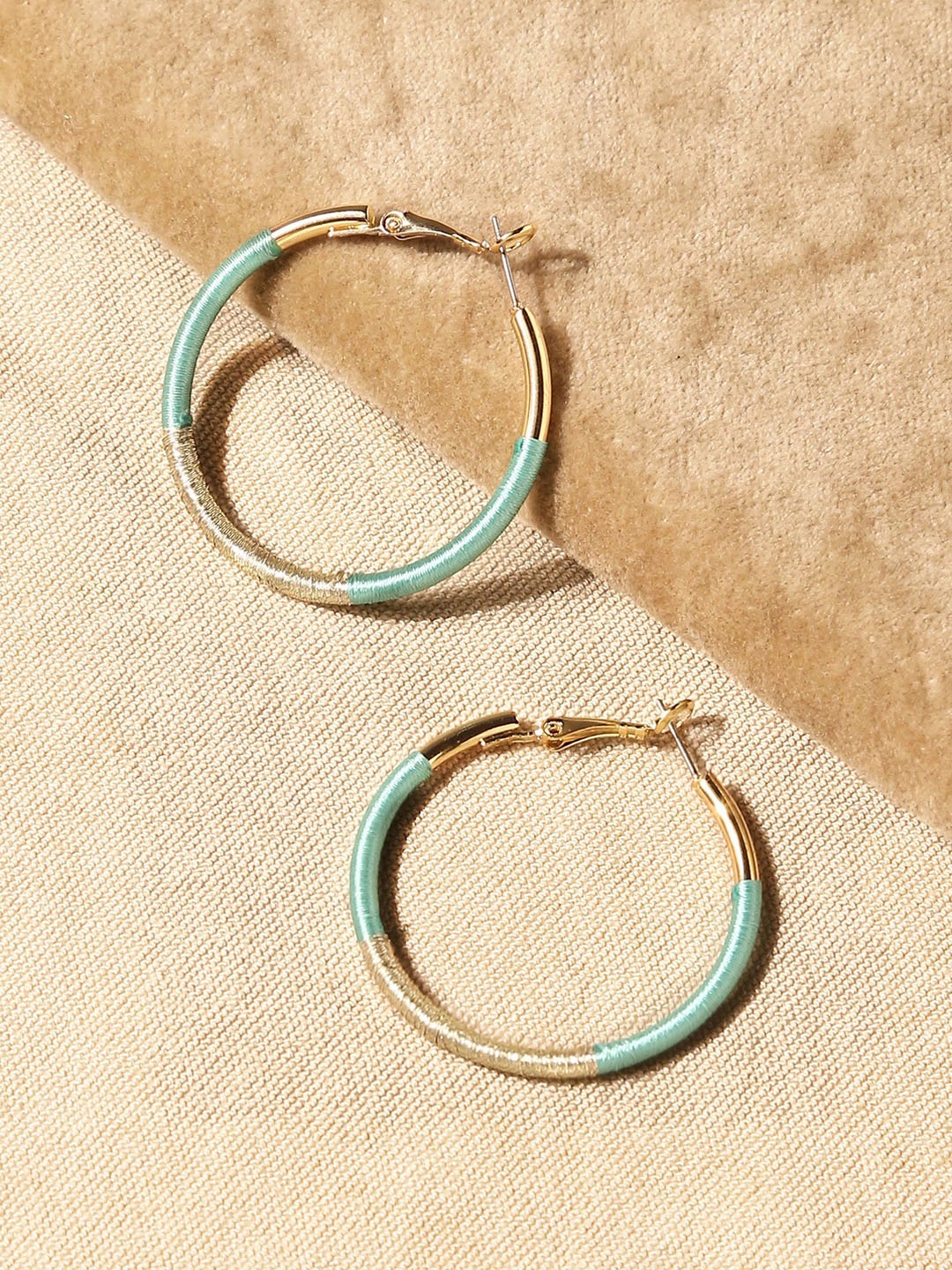 

Accessorize Wrapped Circular Hoop Earrings, Gold