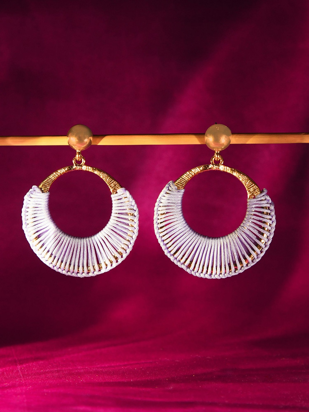 

Accessorize Wrap Circular Drop Earrings, Gold