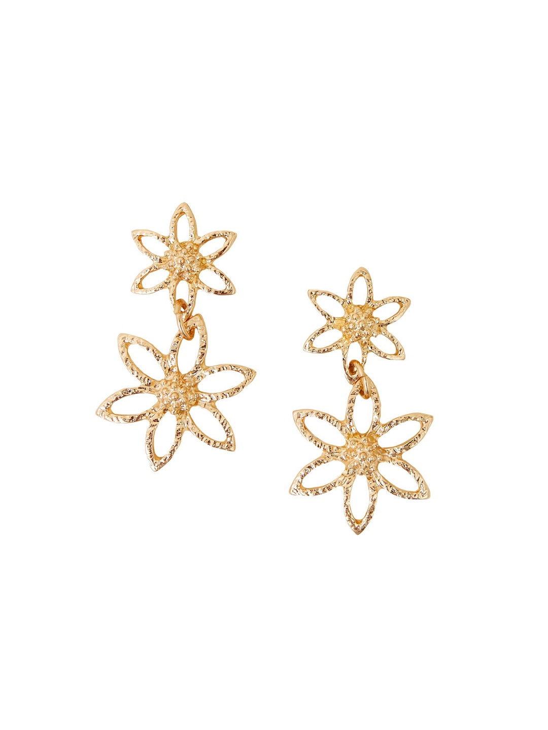 

Accessorize Floral Drop Earrings, Gold