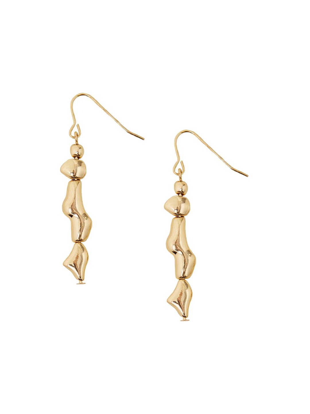 

Accessorize Circular Drop Earrings, Gold
