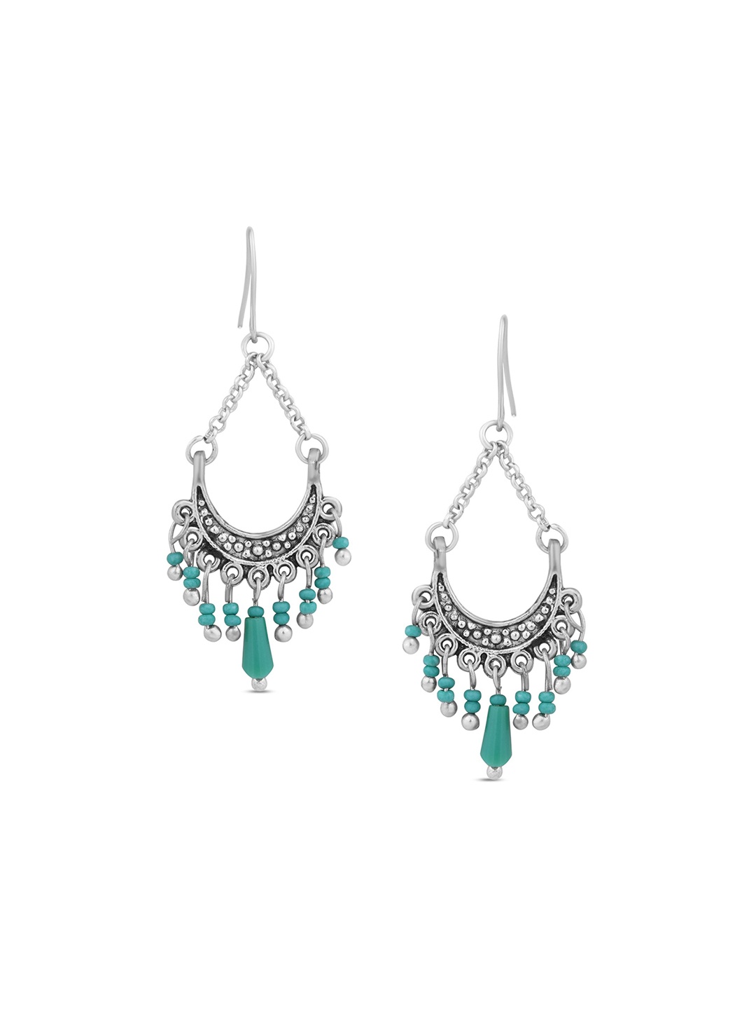 

Accessorize Circular Drop Earrings, Turquoise blue