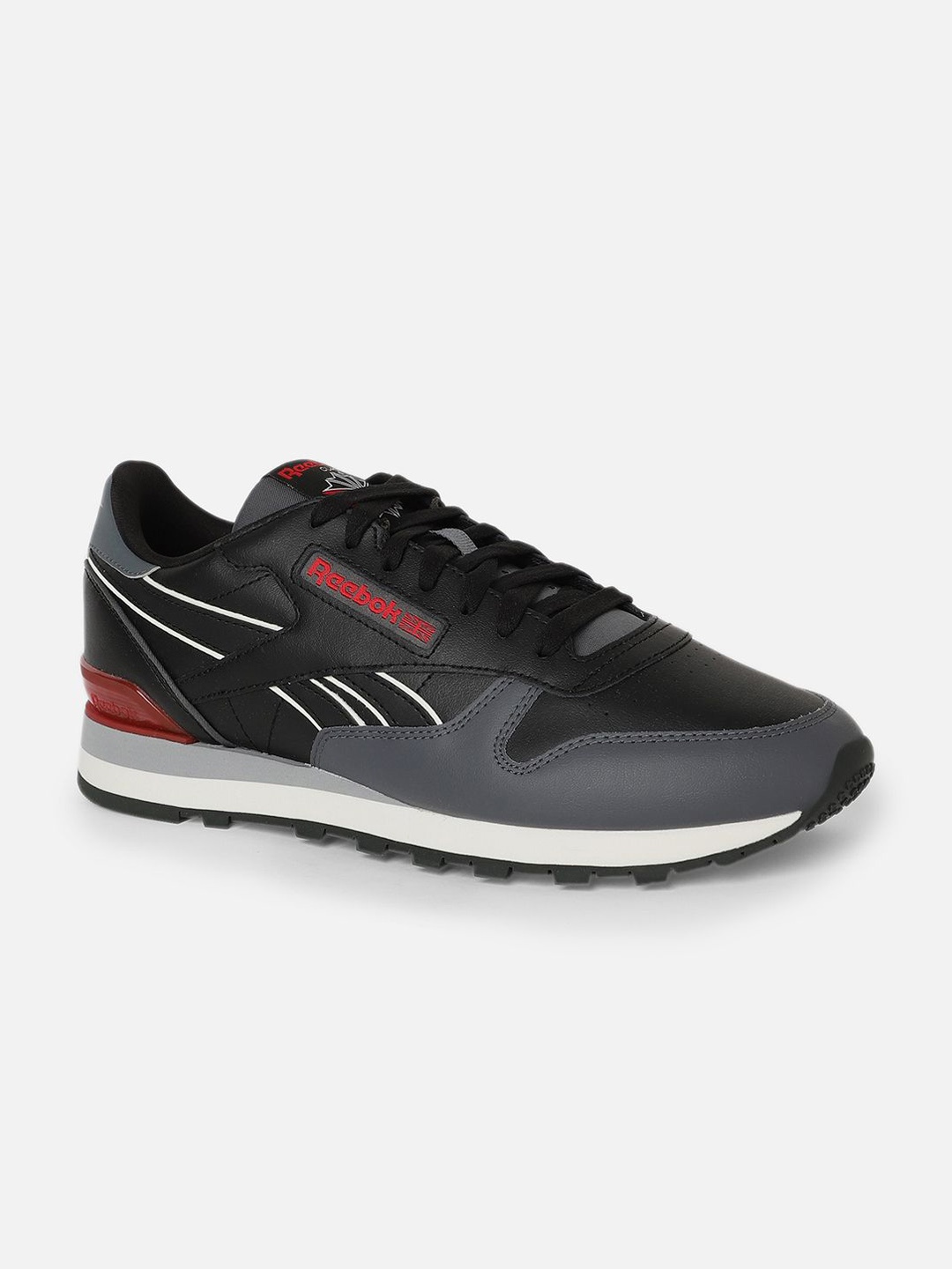

Reebok Unisex Classic Leather Clip Sneakers, Black