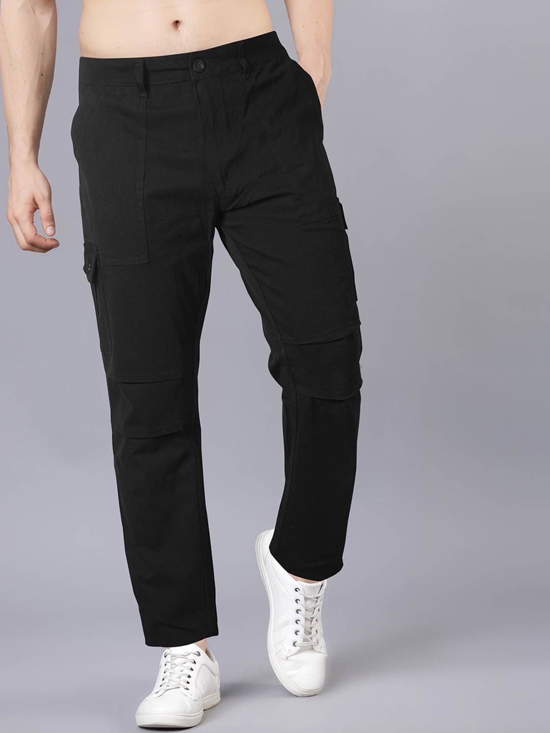 

Jb Just BLACK Men Relaxed Loose Fit Easy Wash Cargos