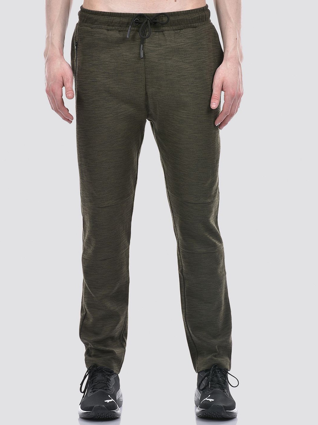 

Numero Uno Men Cotton Mid Rise Track Pants, Olive