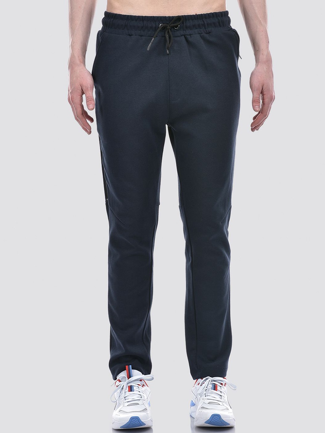 

Numero Uno Men Cotton Mid Rise Track Pants, Navy blue