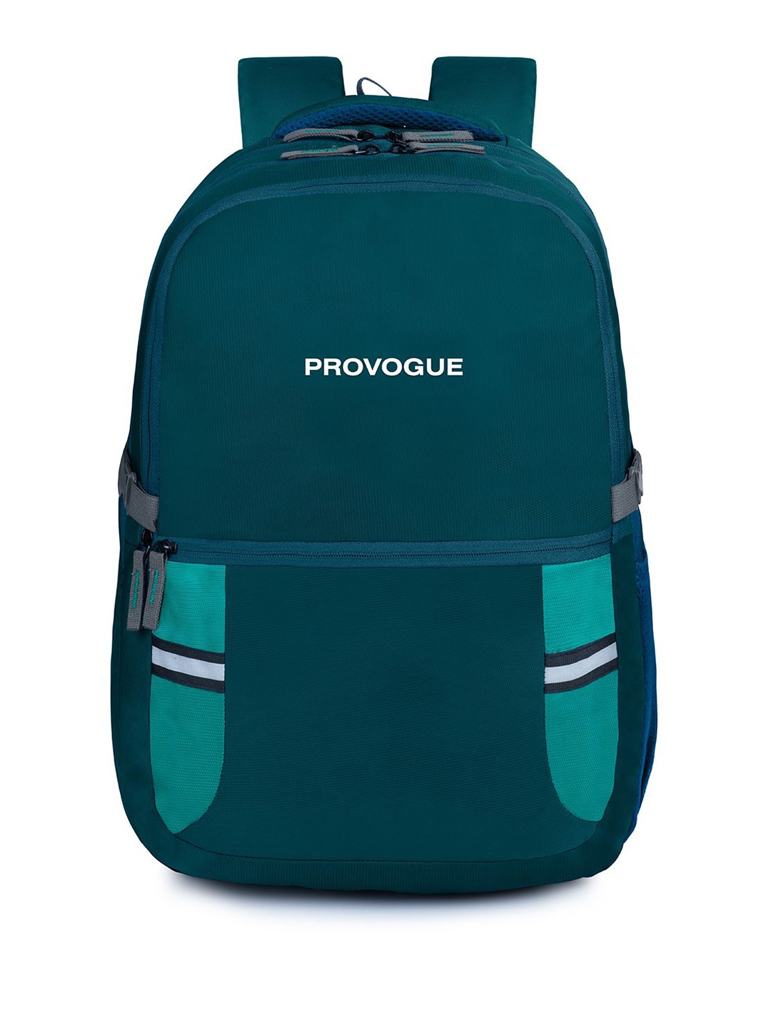 

Provogue Unisex Brand Logo Embroidered Backpack, Green