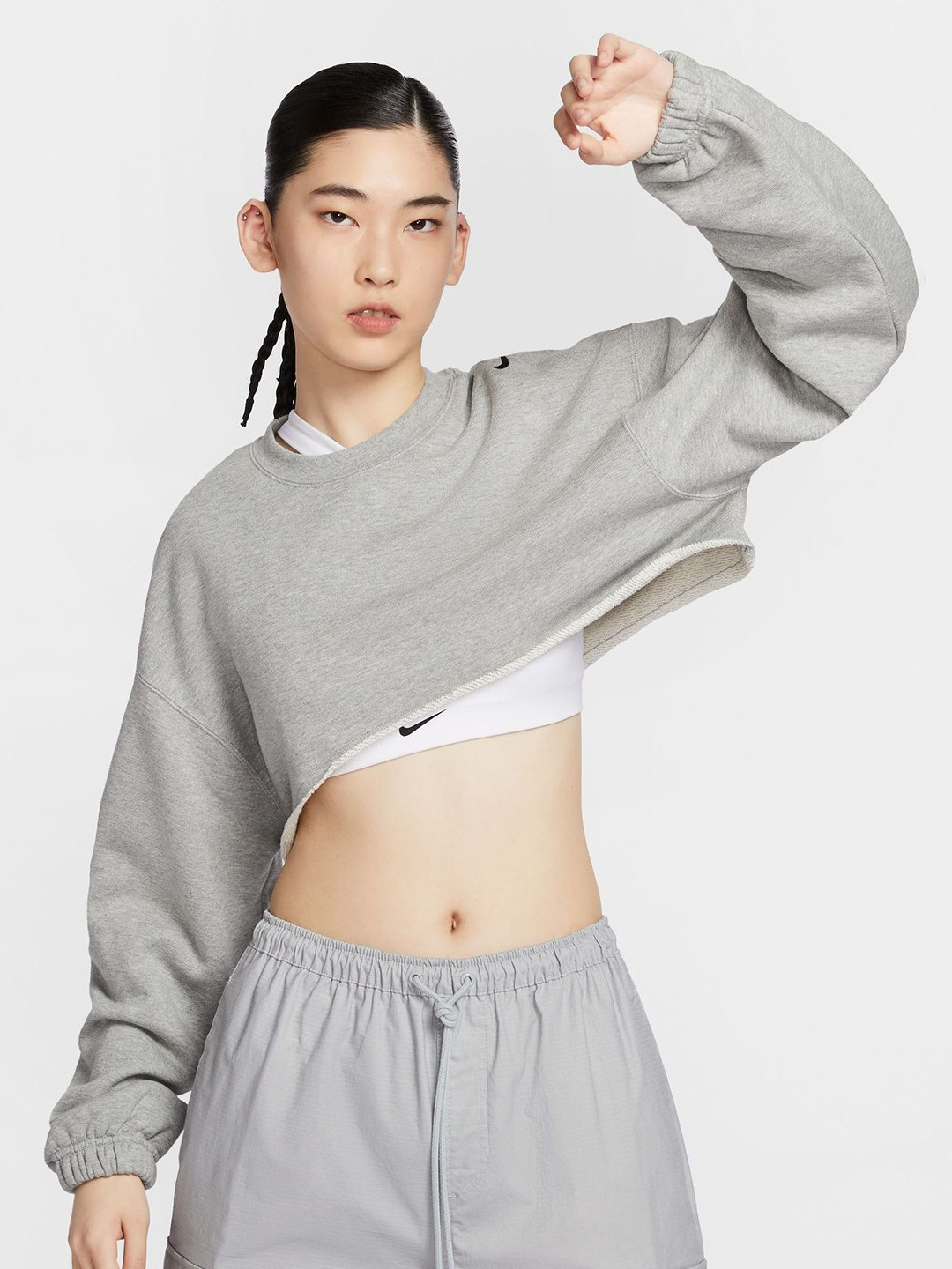 

Nike Sportswear Women's Oversized French Terry Shrug, Grey