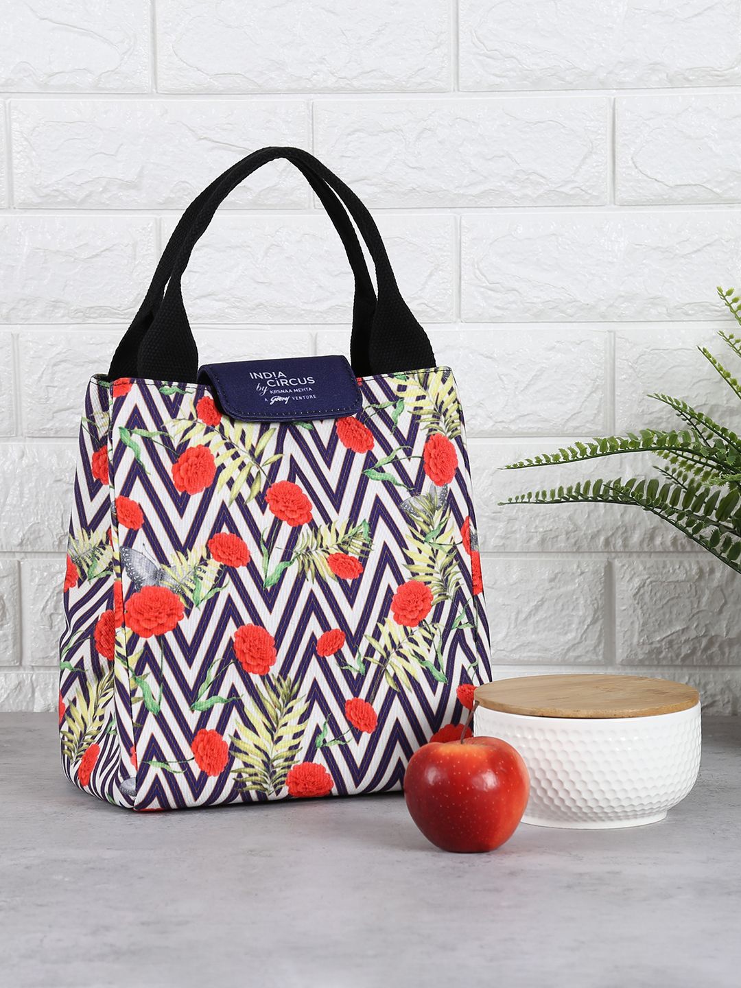 

India Circus by Krsnaa Mehta Other Prints Lunch bags Travel Accessory, Red