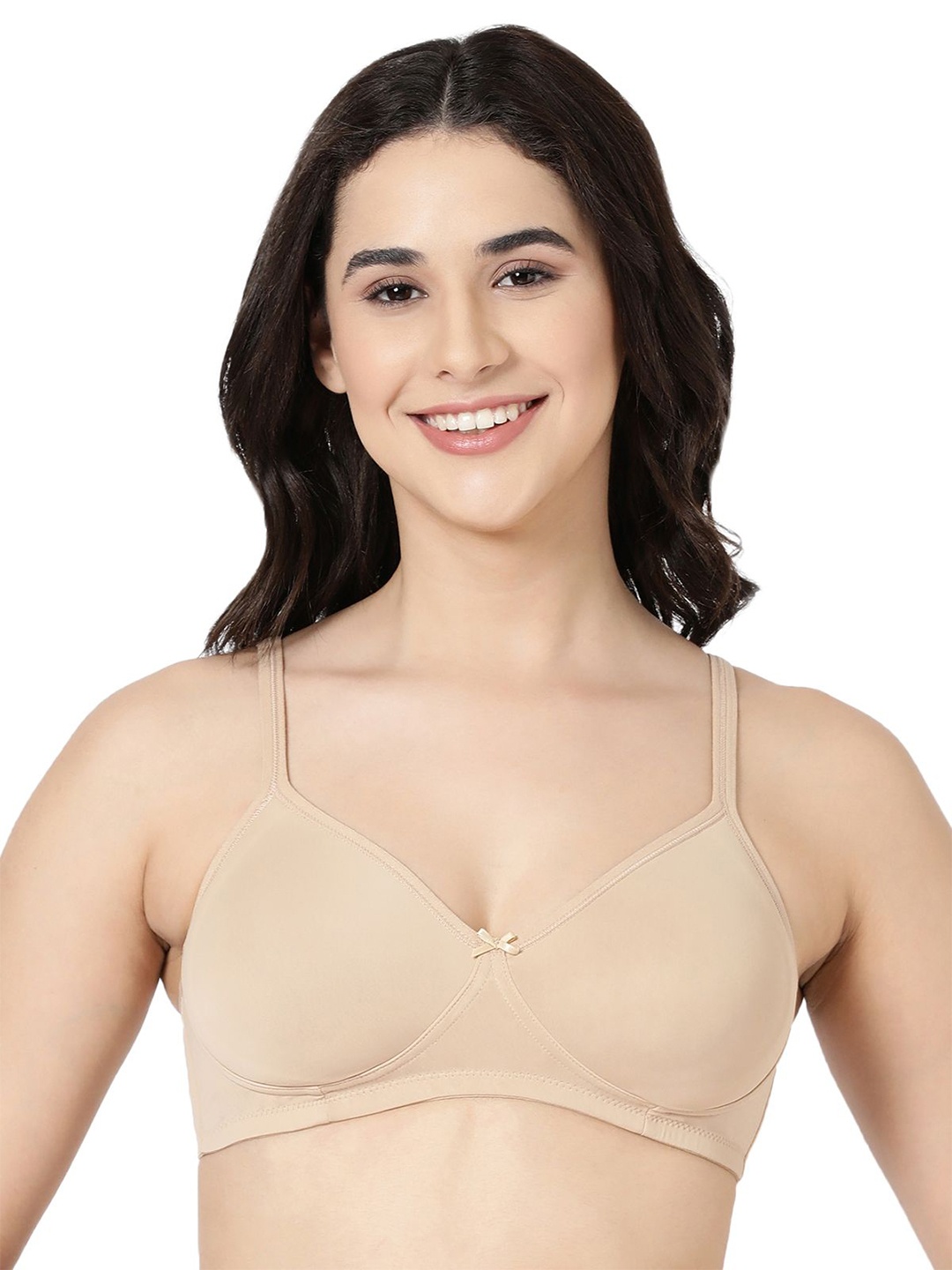 

BLOSSOM Medium Coverage Non Padded Non Wired T-Shirt Bra, Beige