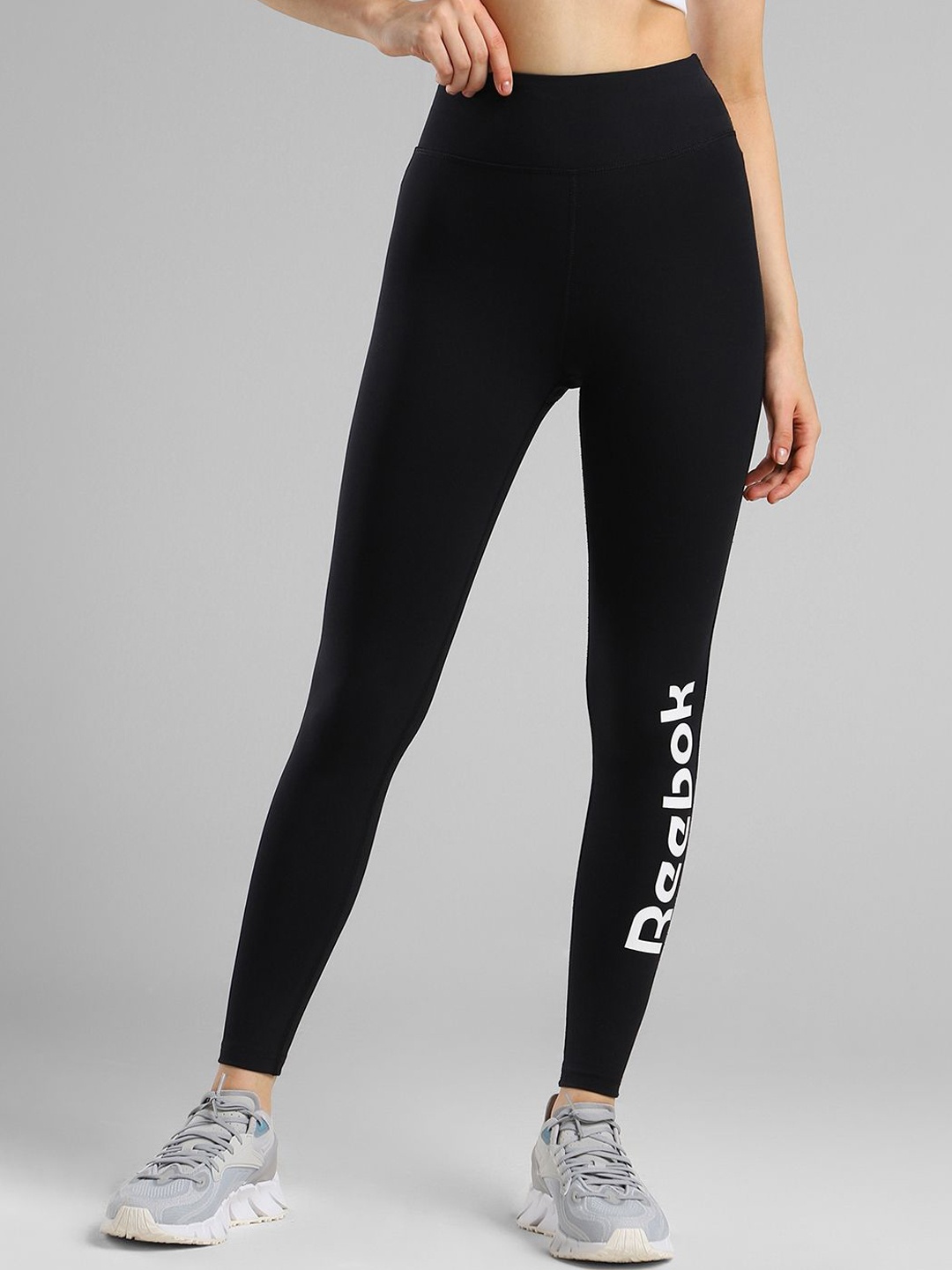 

Reebok Ankle-Length Cotton Lifestyle Tights, Black