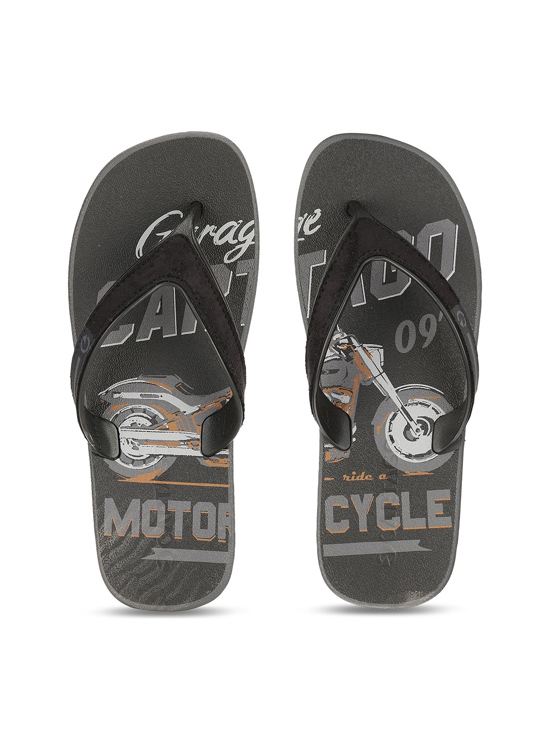 

CARTAGO Men Printed Thong Flip-Flops, Grey