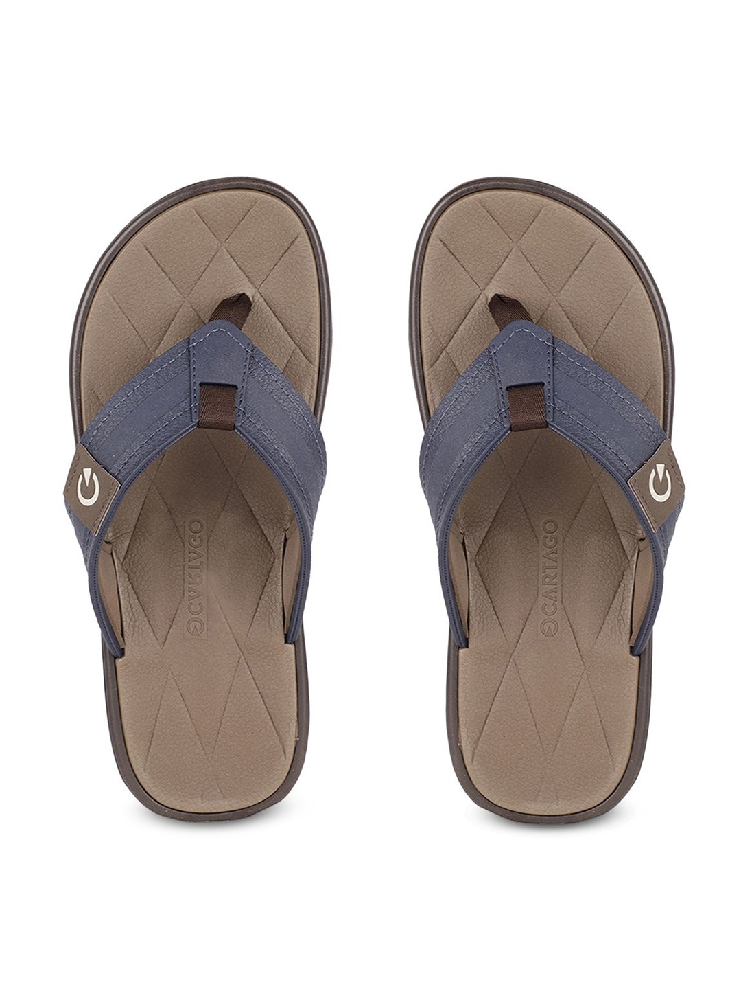 

CARTAGO Men Thong Flip-Flops, Brown
