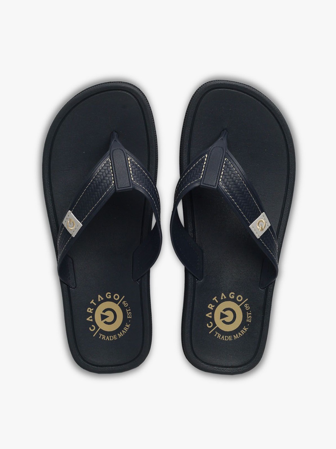 

CARTAGO Men Thong Flip-Flops, Blue