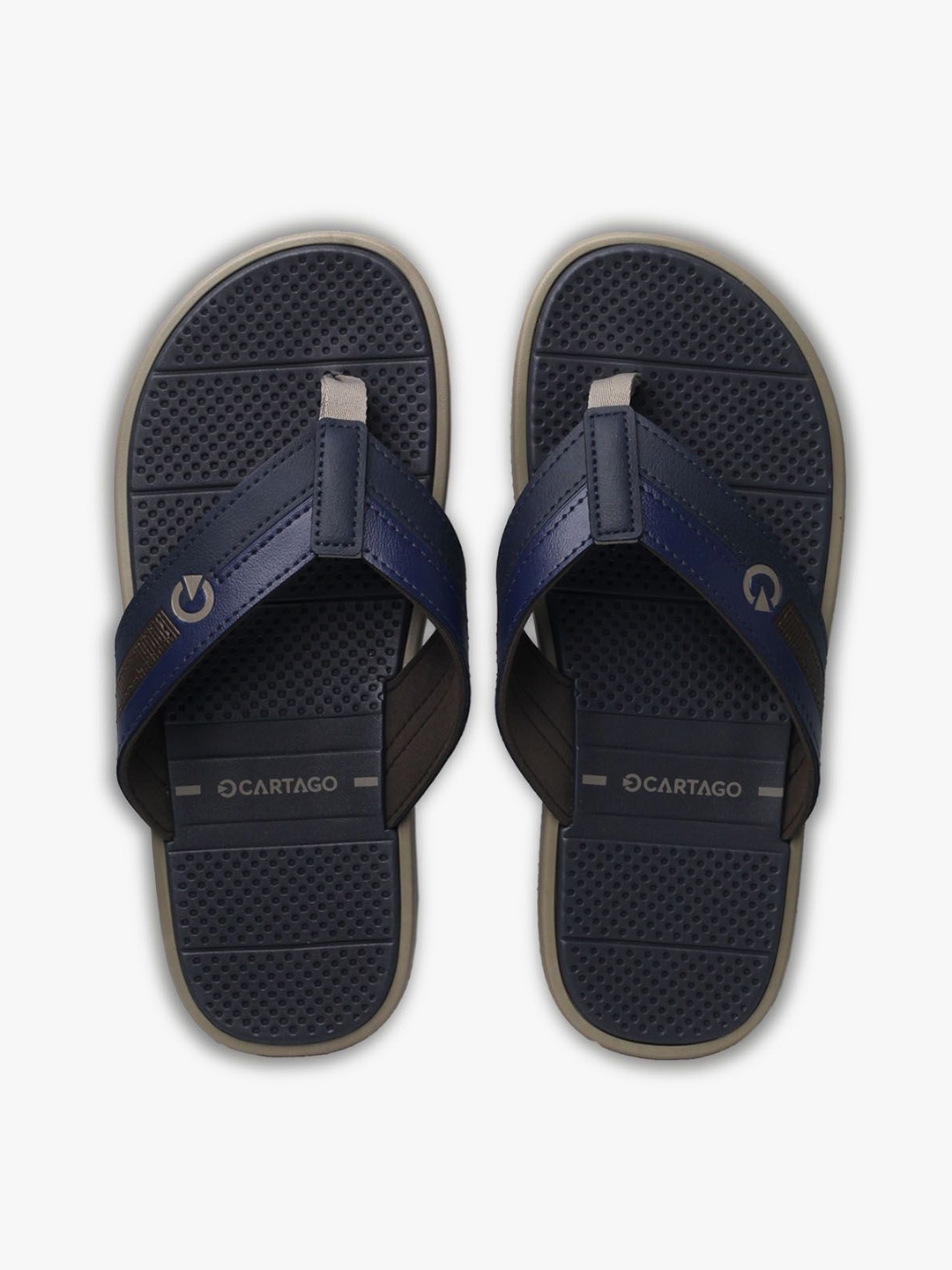 

CARTAGO Men Thong Flip-Flops, Blue
