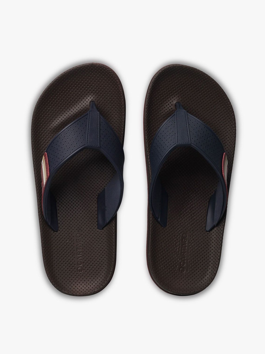 

CARTAGO Men Thong Flip-Flops, Brown