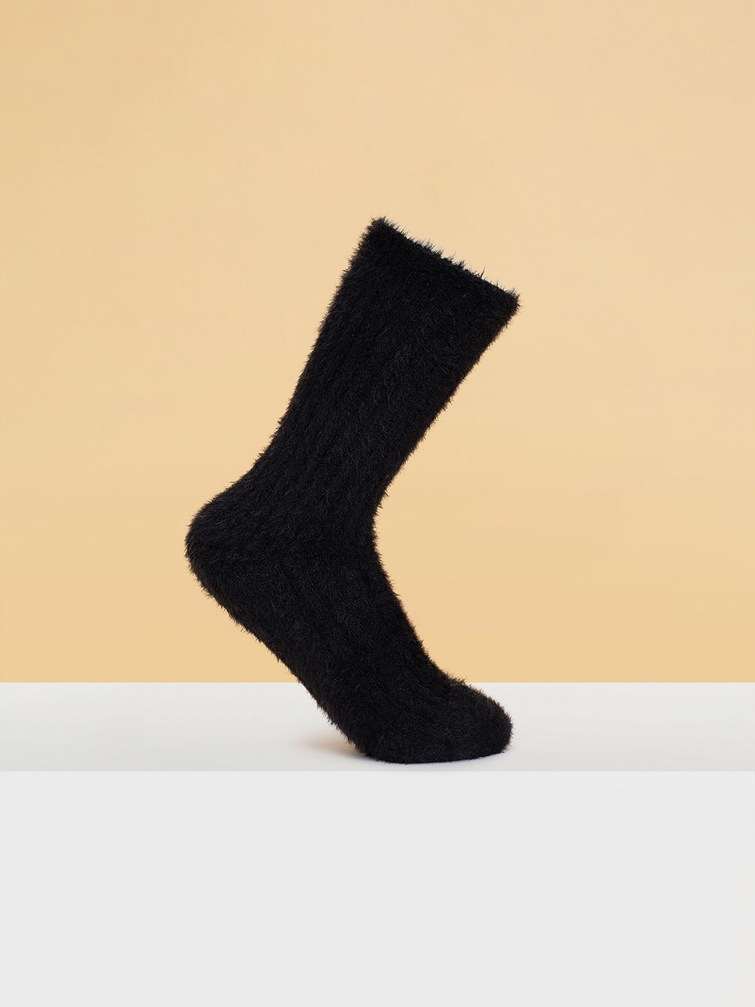 

Forever Glam by Pantaloons Patterned Above Ankle-Length Socks, Black