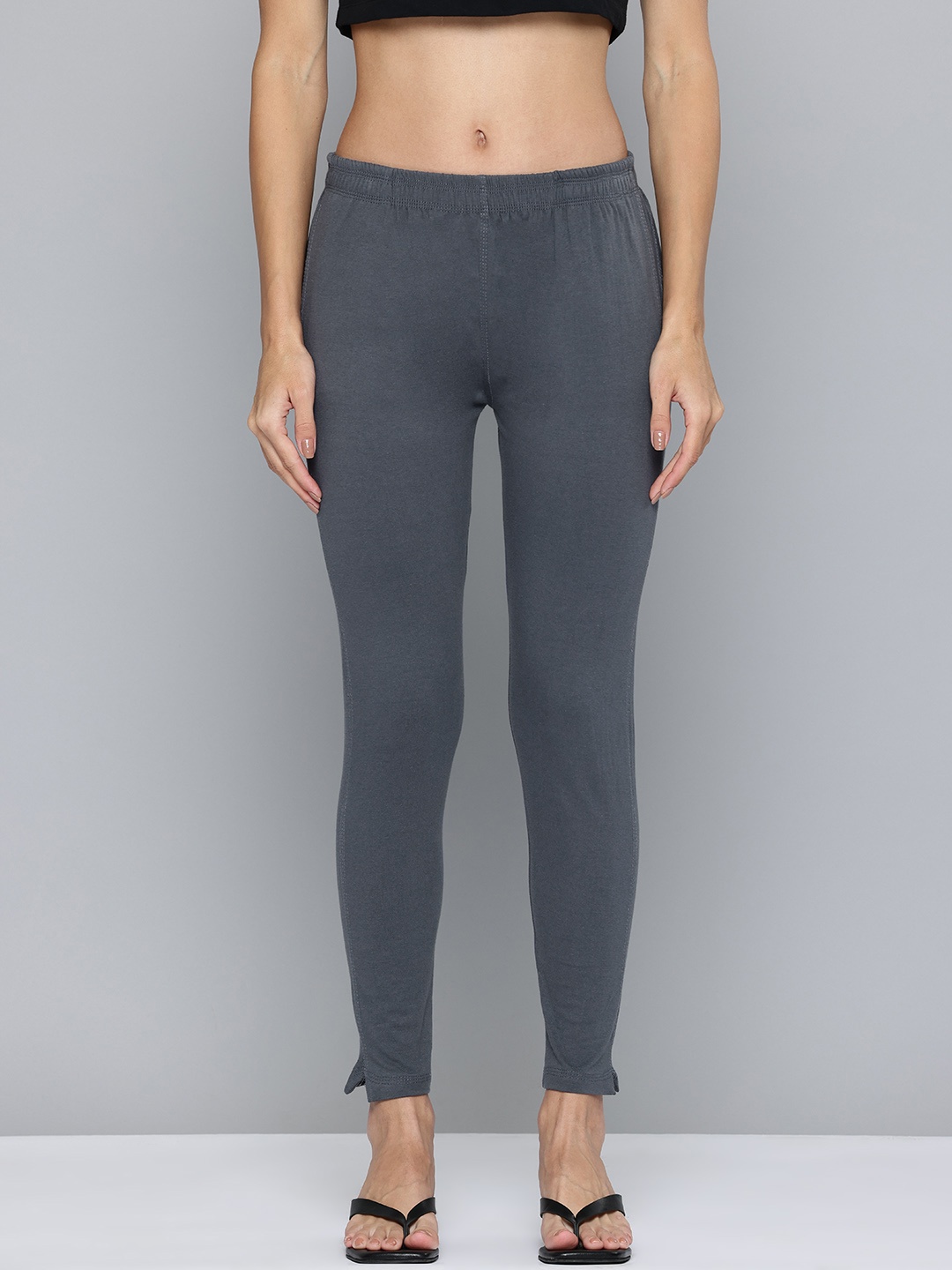 

Jinfo Skinny Fit Ankle Length Leggings, Grey