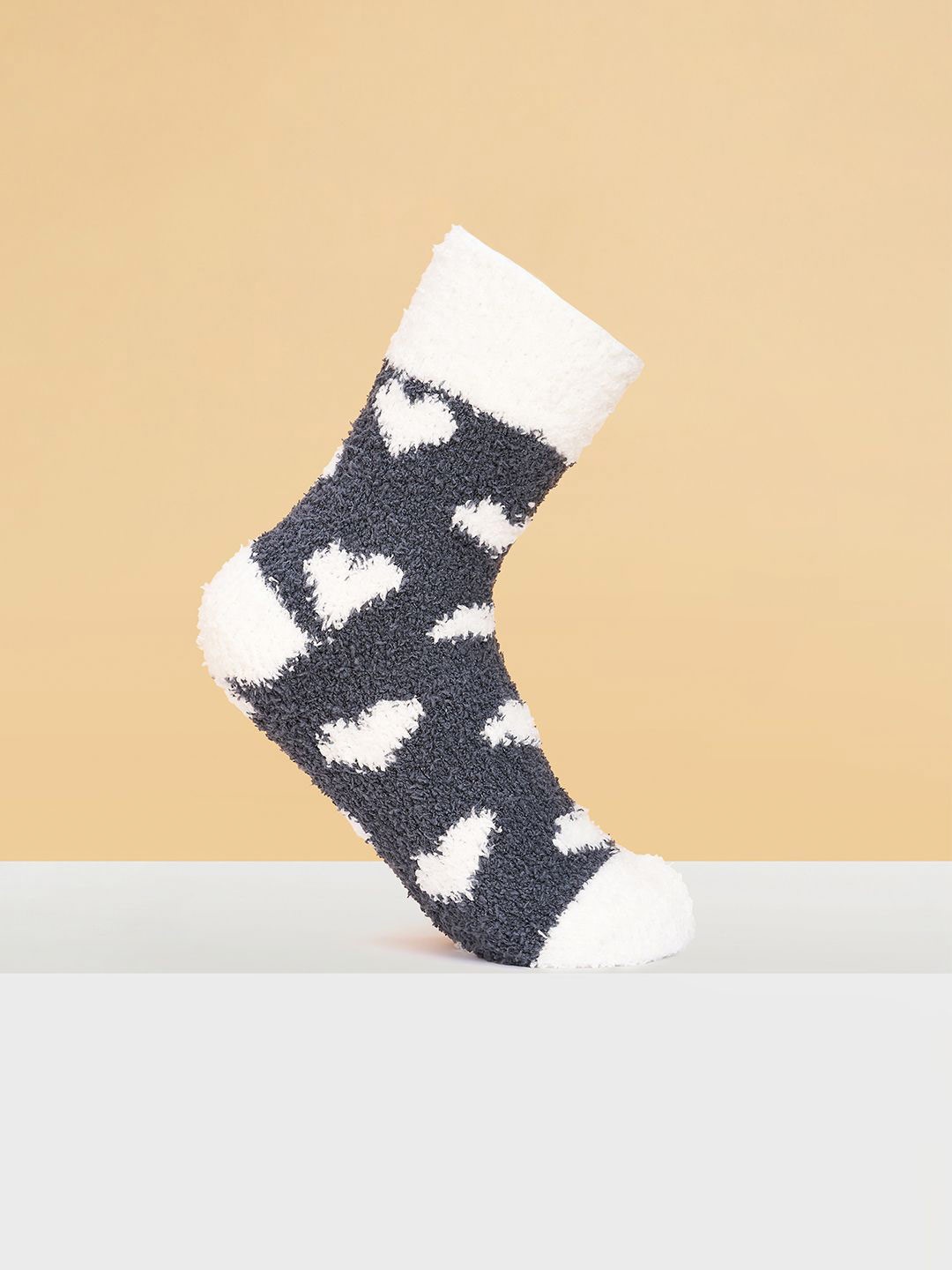 

Forever Glam by Pantaloons Women Patterned Ankle Length Socks, Grey