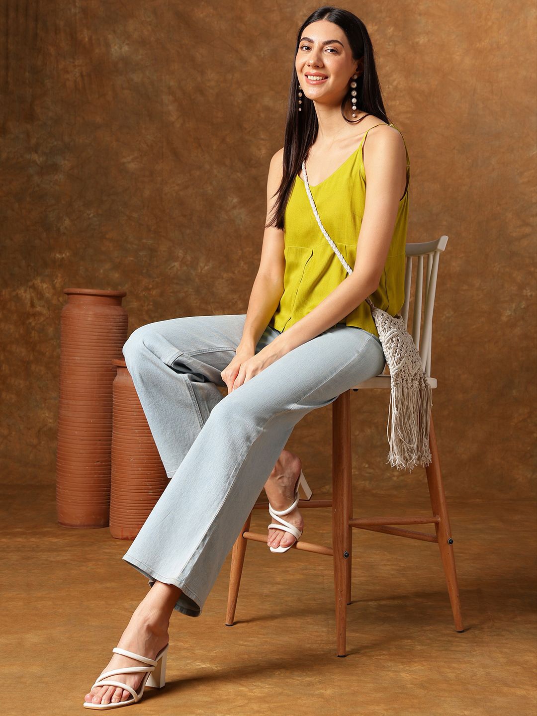 

Anouk Top, Lime green