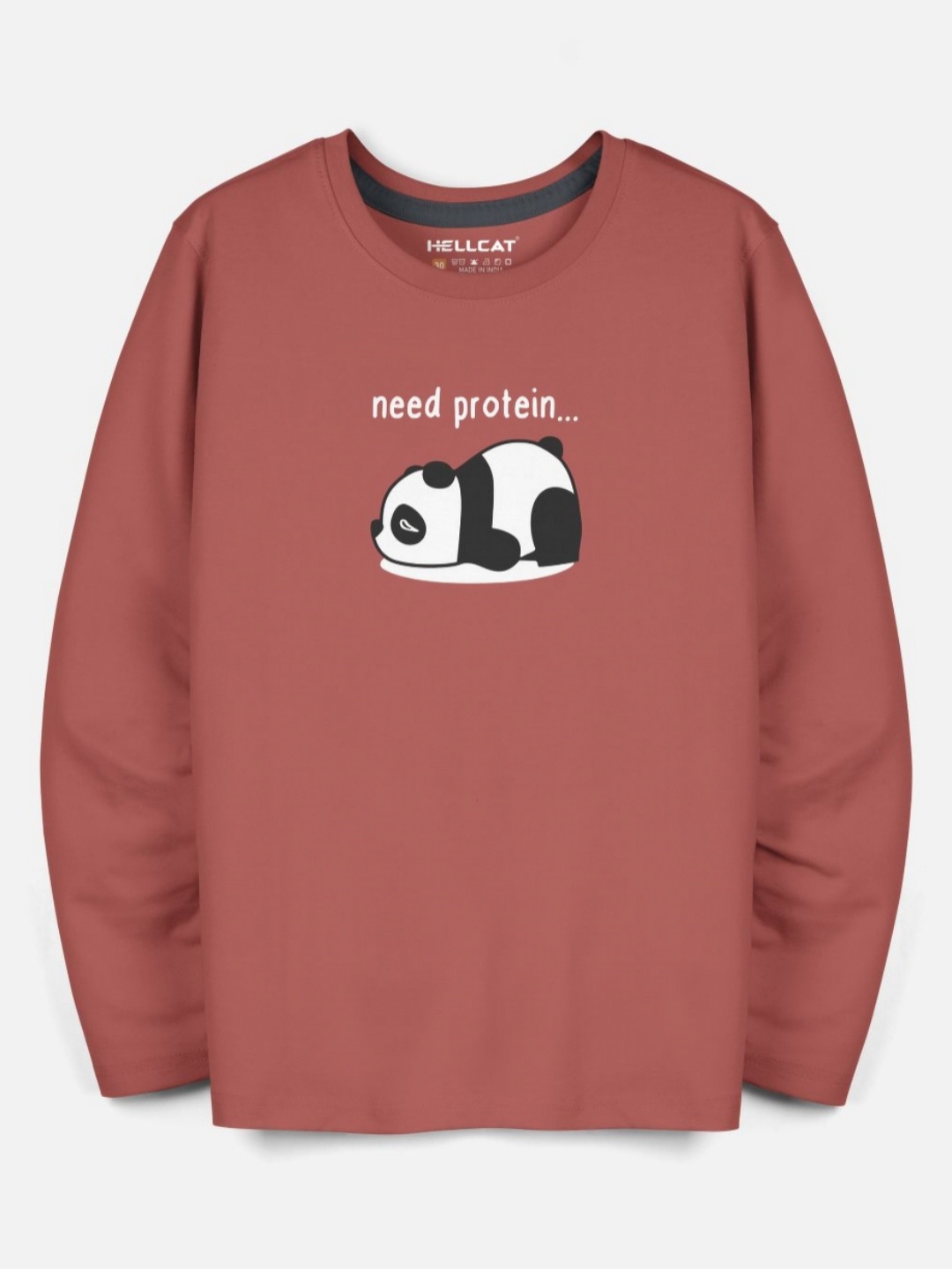 HELLCAT Boys Graphic Printed Round Neck T-shirt, Nude