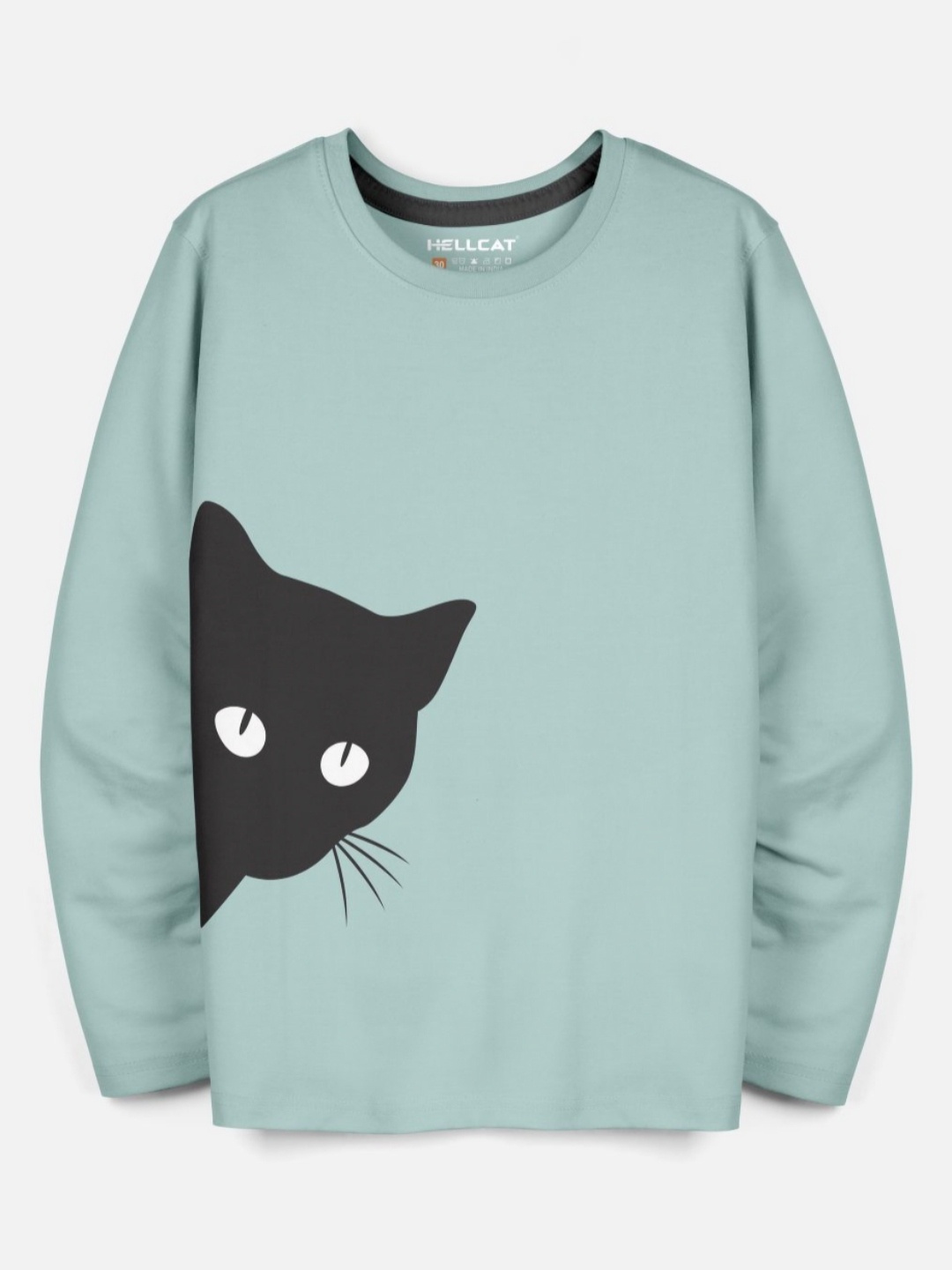

HELLCAT Boys Graphic Printed Round Neck T-shirt, Sea green